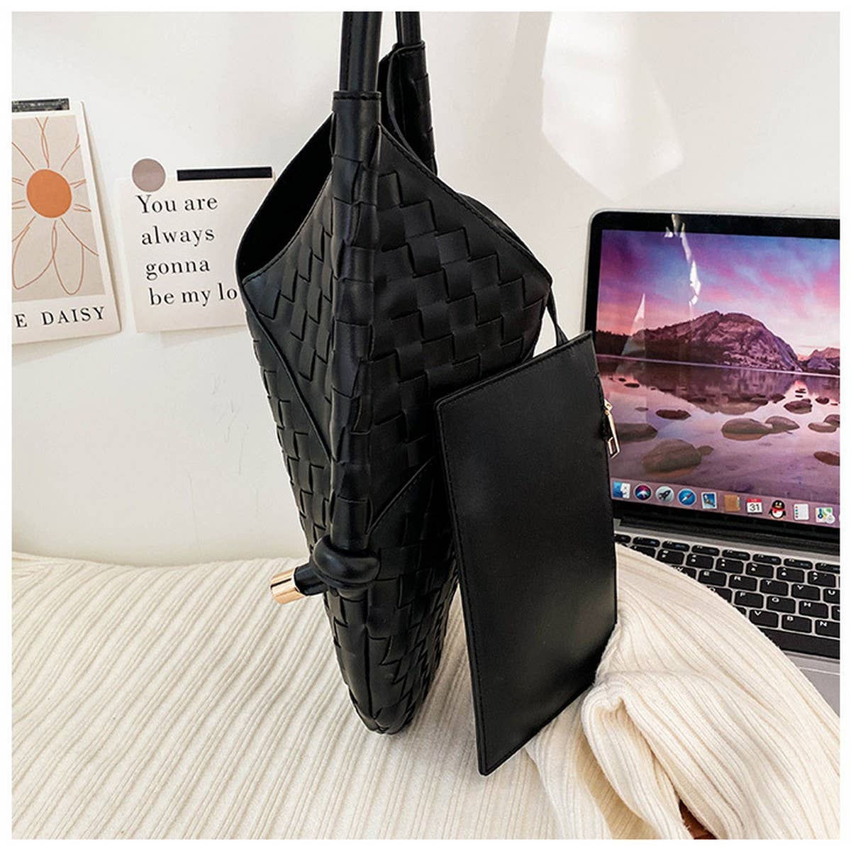 HAND-WOVEN BAG STYLISH STRAW ARMPIT BAG FOR WOMEN_CWAB1913