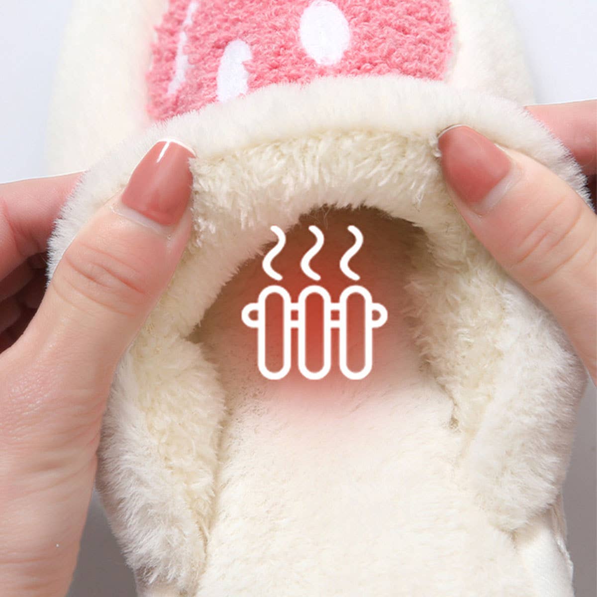 COZY SMILING FACE SLIPPERS FUZZY SLIPPERS WOMEN