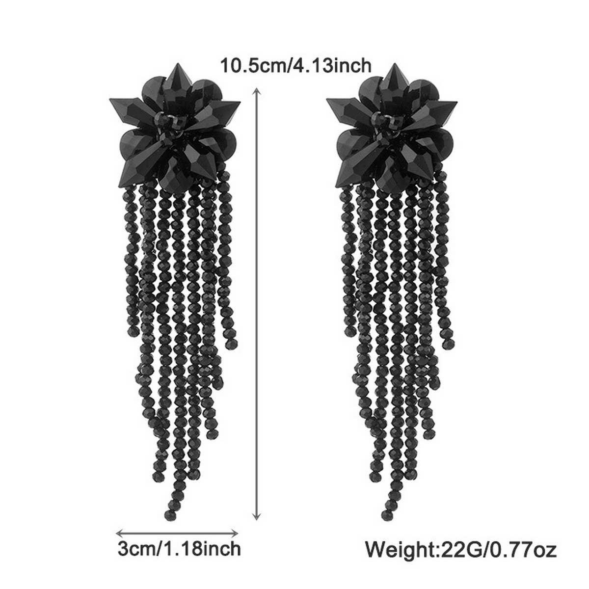 WOMEN'S CRYSTAL BEAD FLORAL TASSEL BEADED SUIT