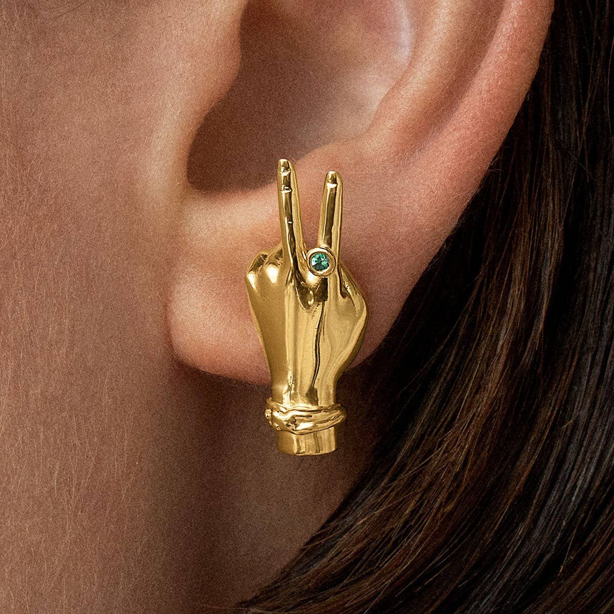 Trendy Chain Link Gold Silver Hoop Earrings