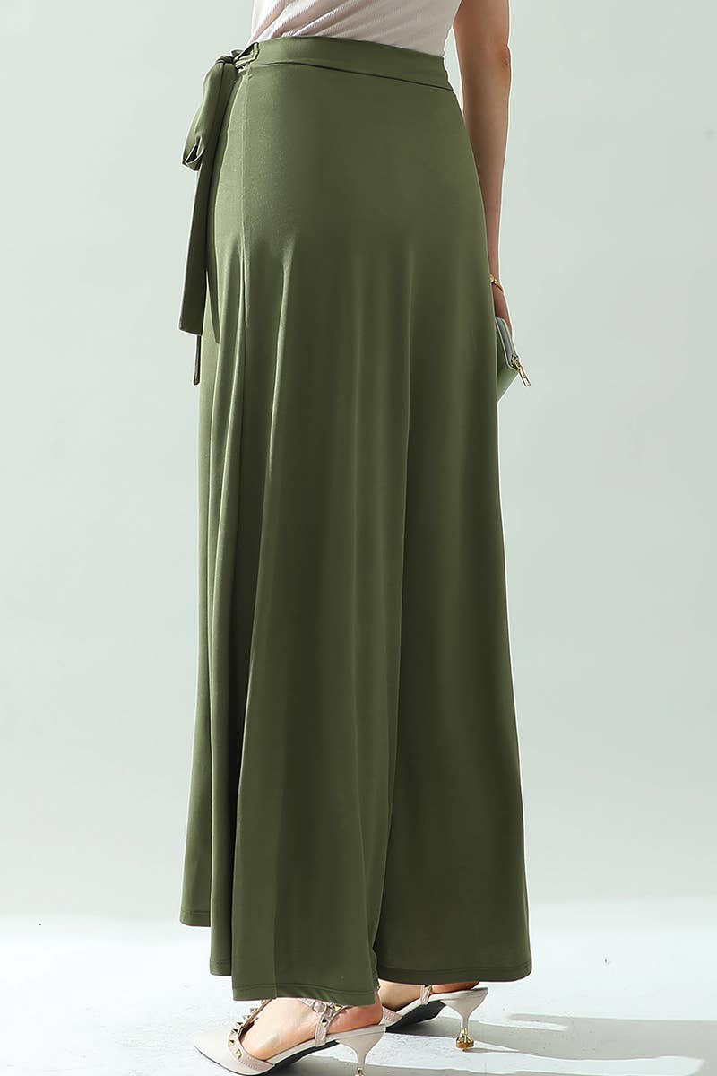CWBLS117-P_High Waisted Maxi Wrap Skirts with Slit