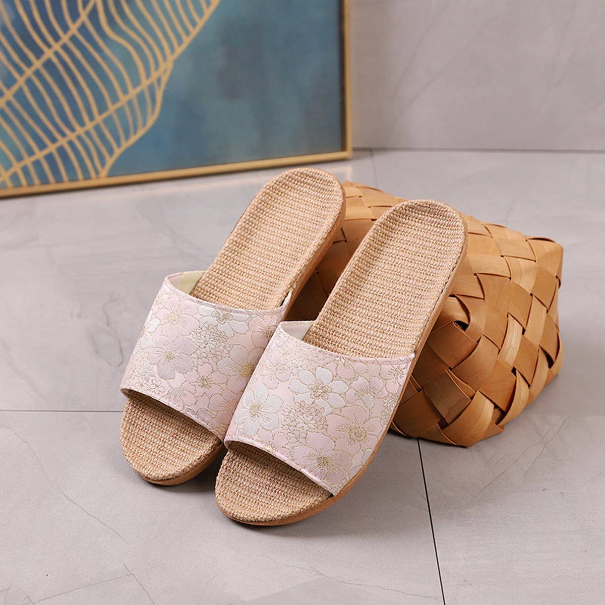 Breathable Linen Satin Sliders for Home & Out_CWSHF0189