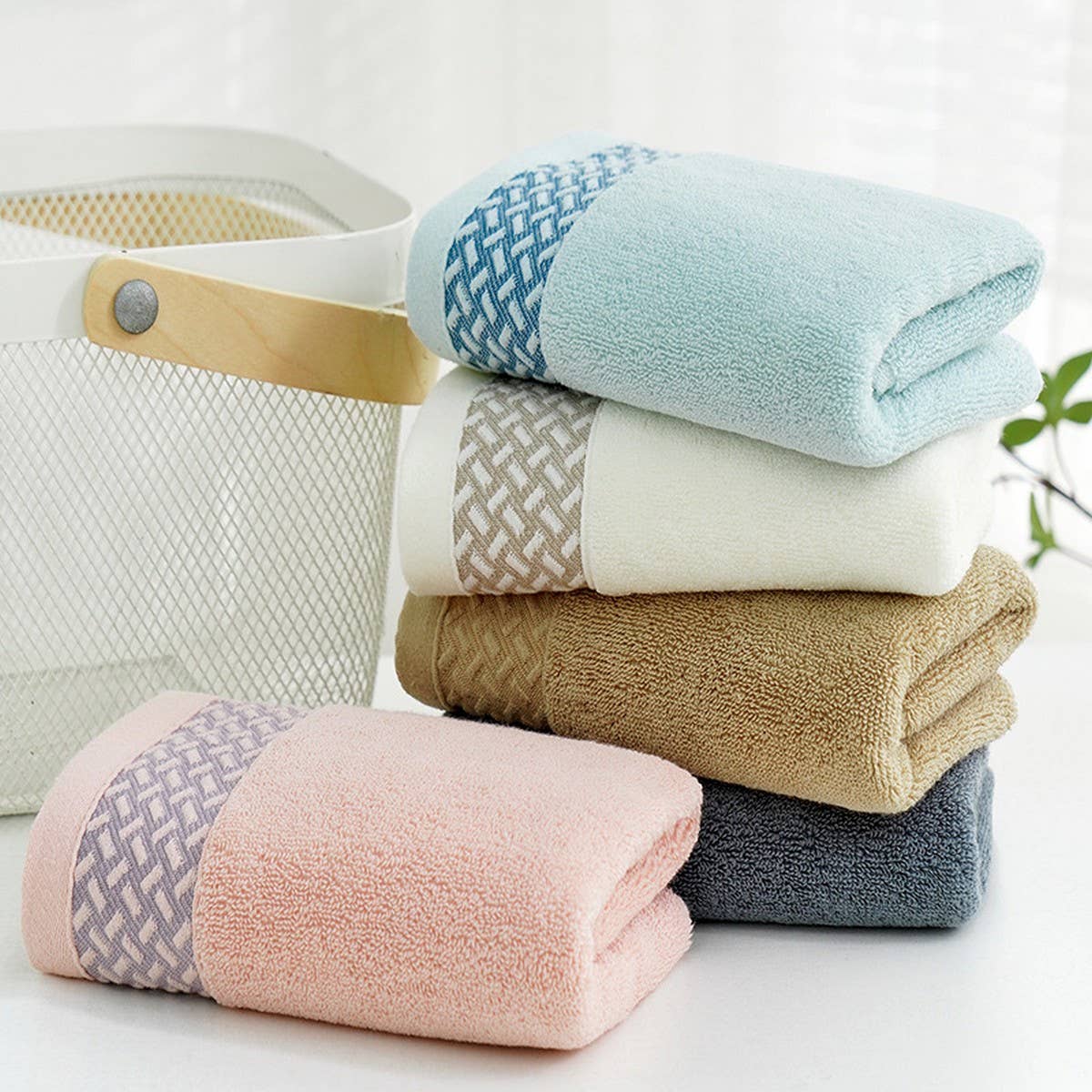 SOLID COLOR COTTON ADULT EXTRA THICK BATH TOWEL_CWMM2309
