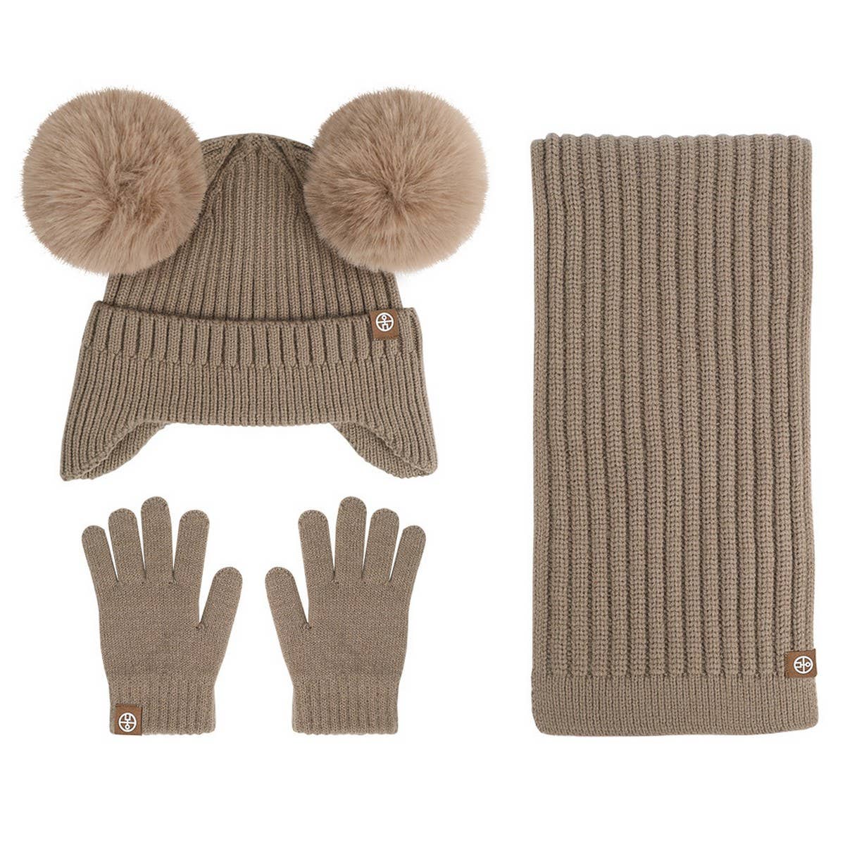 CHILDREN'S HAT, SCARF AND GLOVES THREE-PIECE SET