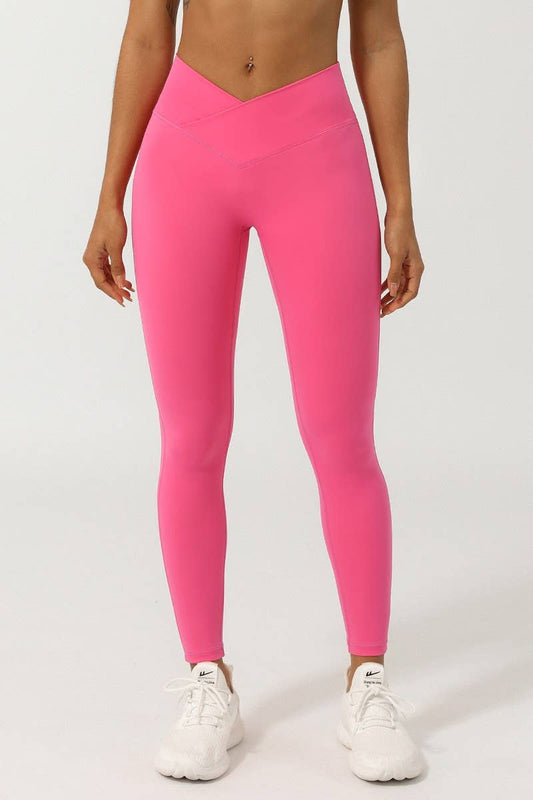 CWBLP1229_CROSS V-SHAPED YOGA FITNESS QUICK-DRYING PANTS