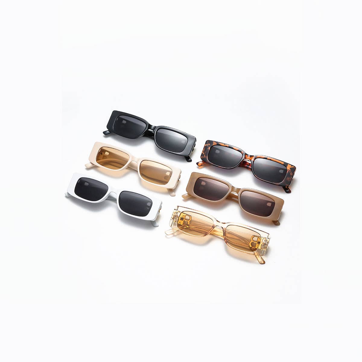 WIDE FRAME SQUARE SUNGLASSES