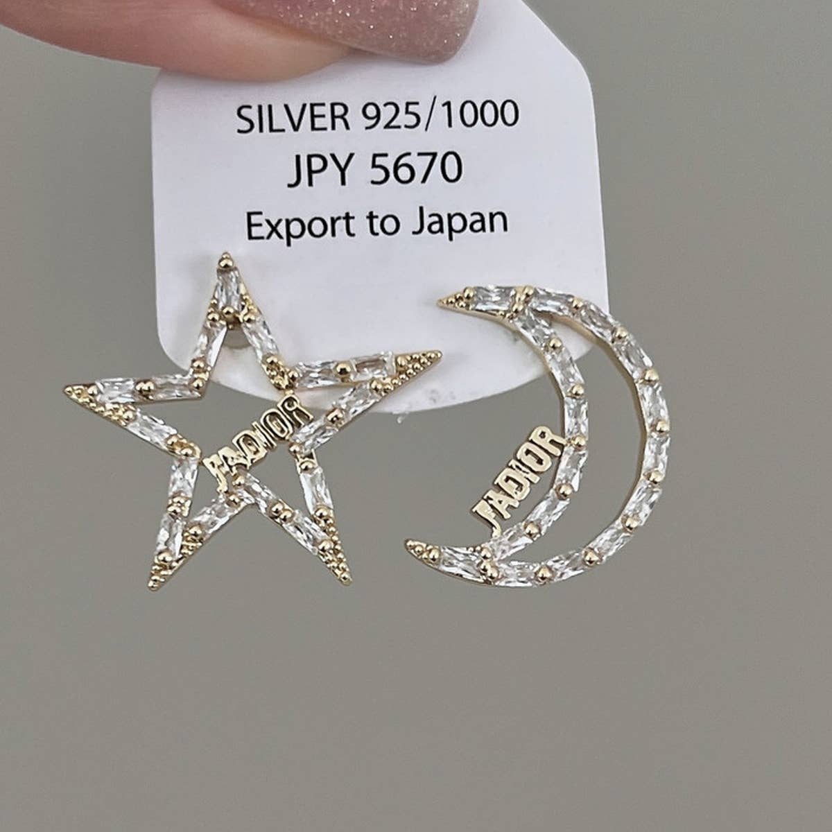 UNIQUE MOON STAR EARRINGS