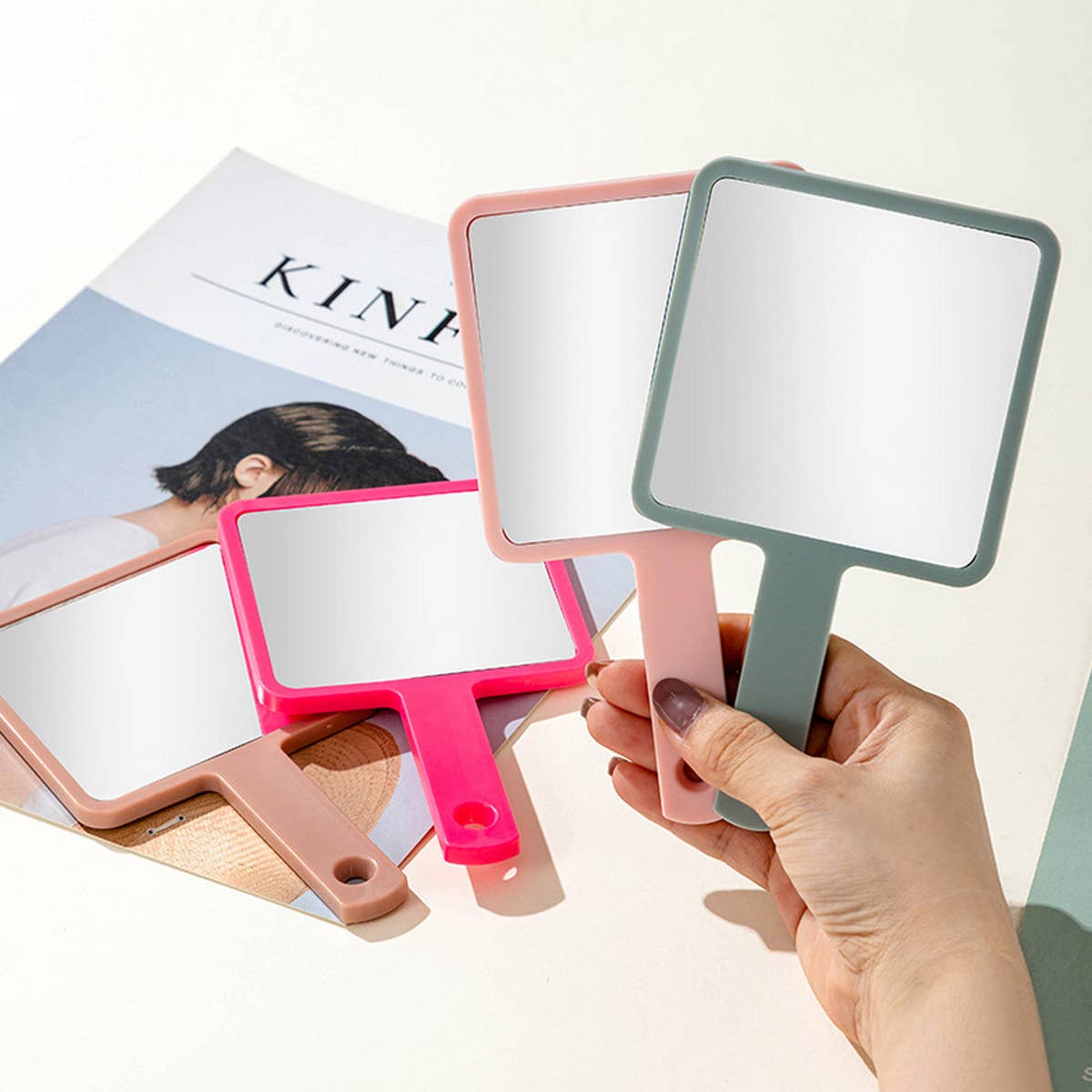 Square Handheld DIY Makeup Mirror_CWMM0904