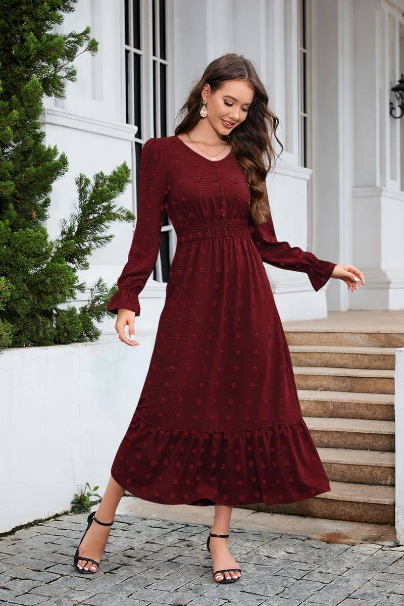 CWDMD4727_FRESH AND SWEET ALL-MATCH DRESS