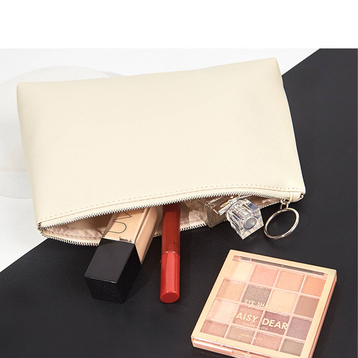 SOLID COLOR LARGE CAPACITY WATERPROOF MAKEUP BAG_CWAB1441
