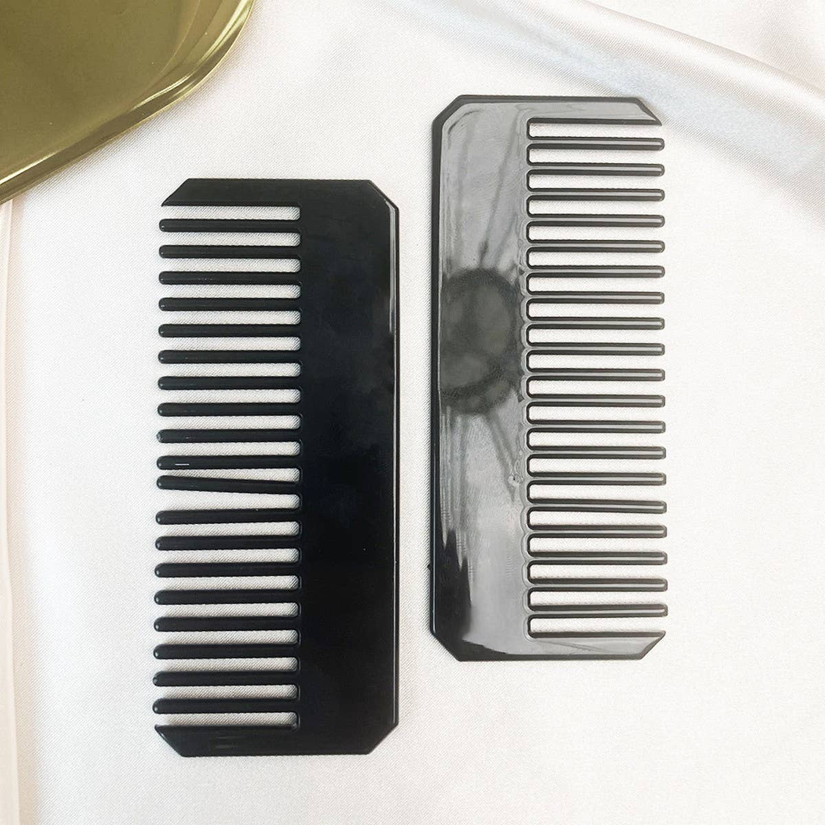 Vintage Black Acetate Hair Comb for Women