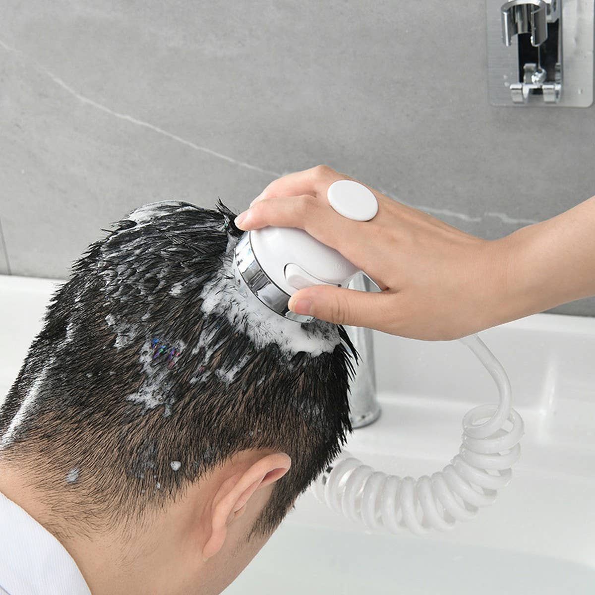 MERIDIAN EXTERNAL SHOWER SET WITH MASSAGE COMB