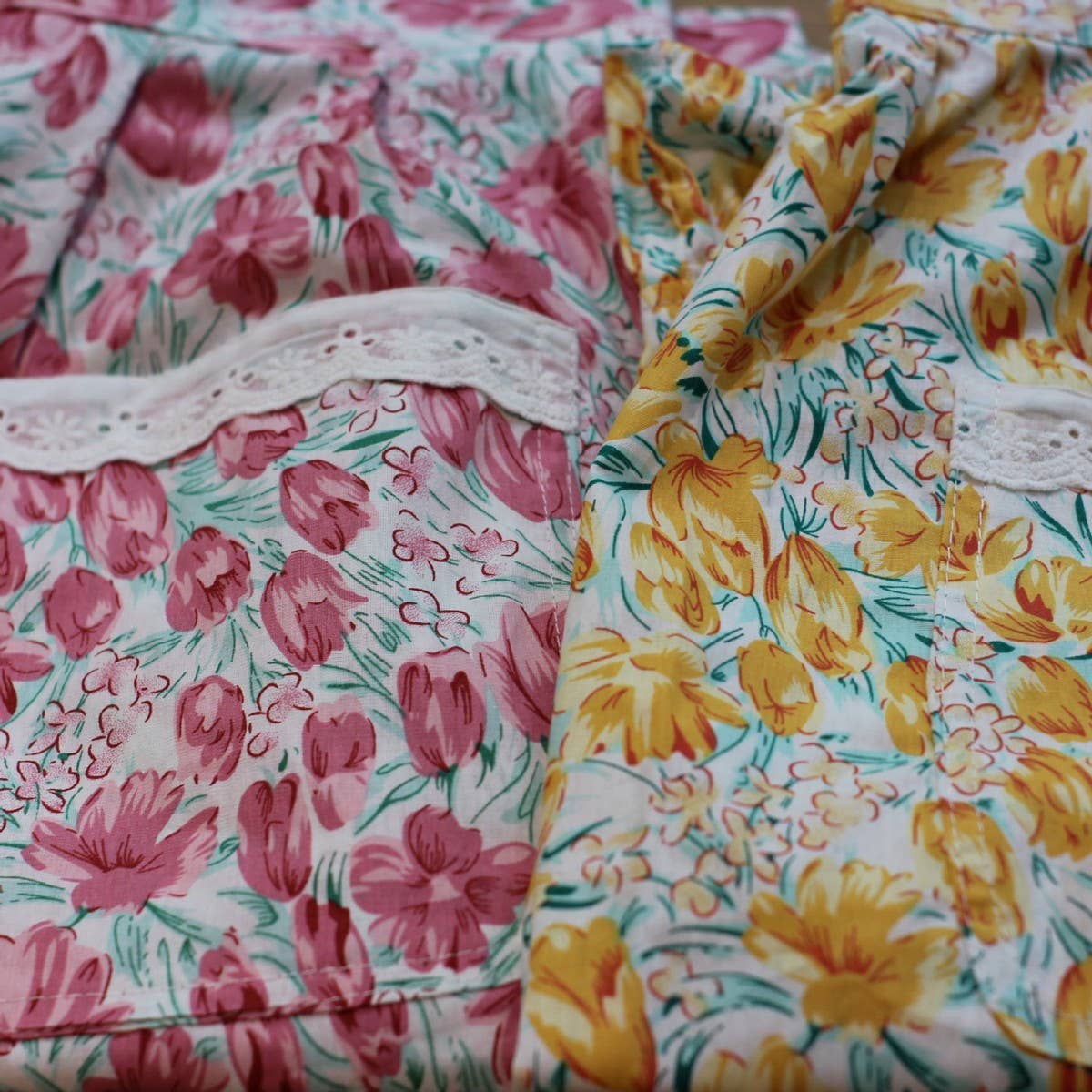 SMALL FRESH LOLITA TULIP APRON HALF-LENGTH APRON_CWMM5822