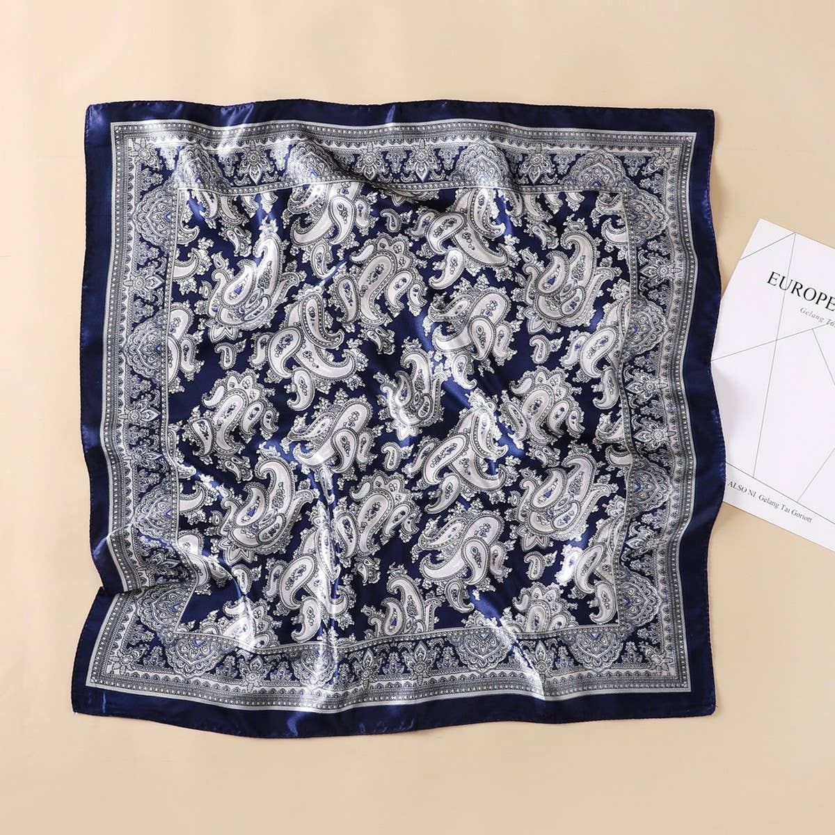 NEW RETRO SUN PROTECTION SILK SCARF HEADBAND