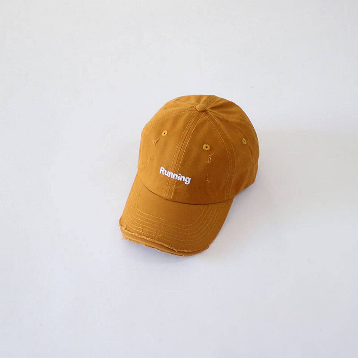 INS Kids Distressed Baseball Cap Letter Embroidery CWAH2889