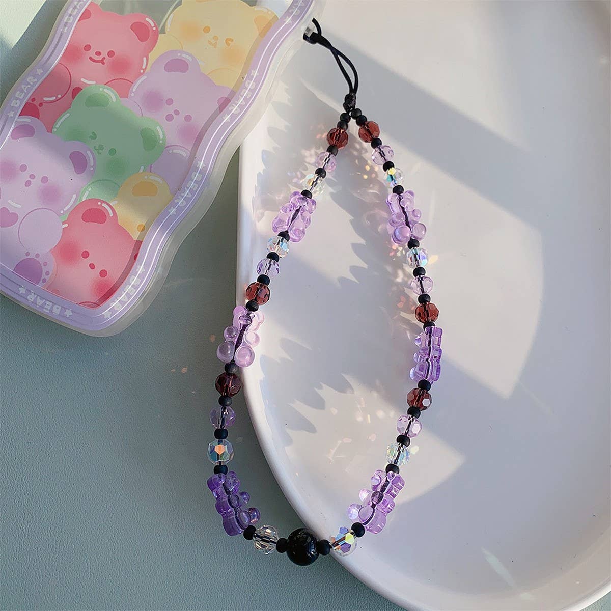 CWMM8709_PERSONALIZED CONTRAST COLOR MOBILE PHONE CHAIN