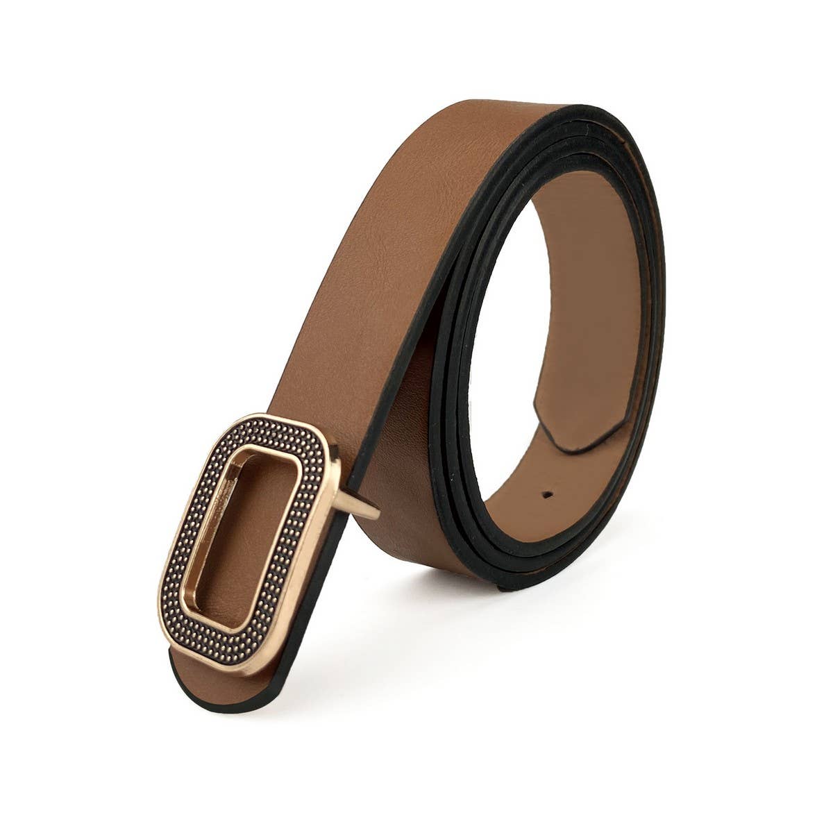 NEW LEATHER WOMEN'S BELT RECTANGULAR BUCKLE BELT_CWABE0701