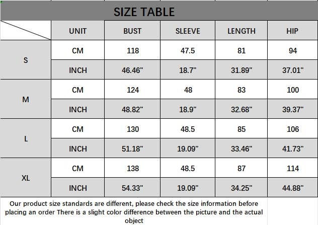 CWJJ0241_CASUAL BUTT-SHIELDING LONG-SLEEVED JACKET TOP