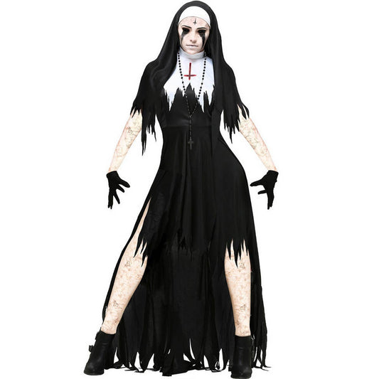 HALLOWEEN HORROR BLOODY NUN COSTUME