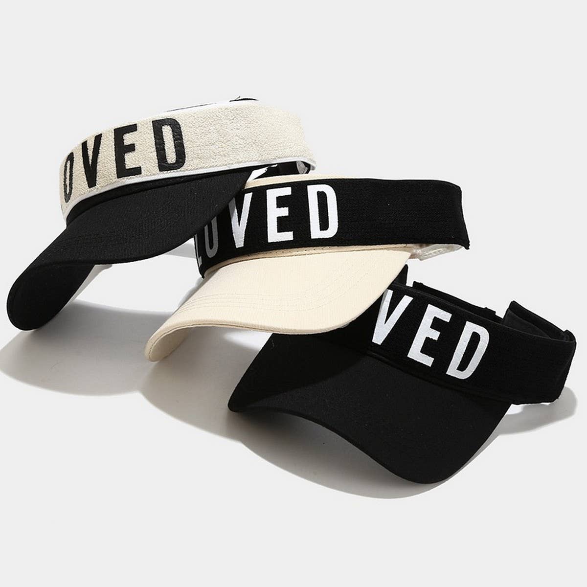 LOVED Printed Visor Cap -Summer Breathable Sun Hat_CWAH3312