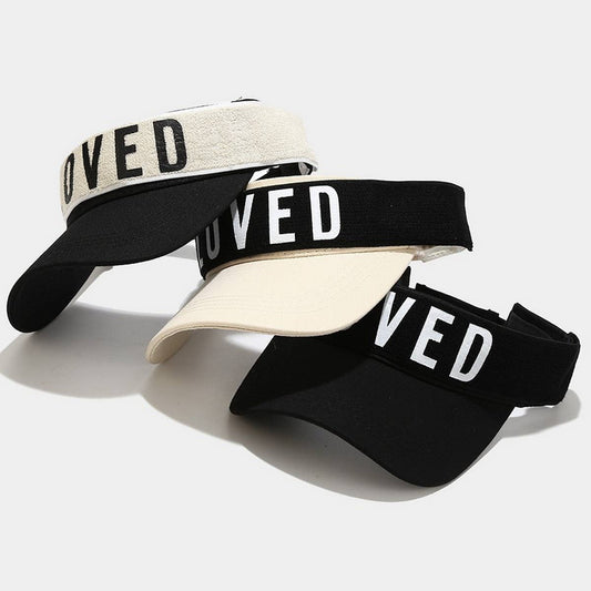 LOVED Printed Visor Cap -Summer Breathable Sun Hat_CWAH3312