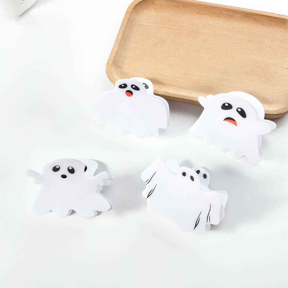 Halloween Ghost Hair Claw, Back Bun Spooky Clip_CWAHA1456