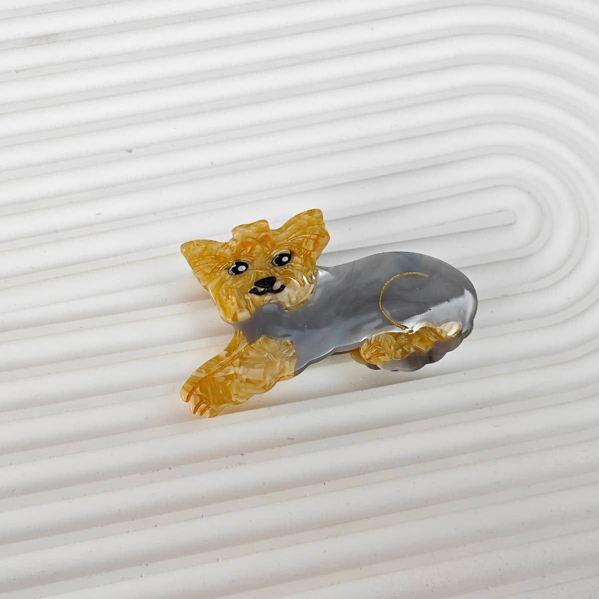 Cartoon Corgi Hair Claw Clip, Acetate Material_CWAHA6433