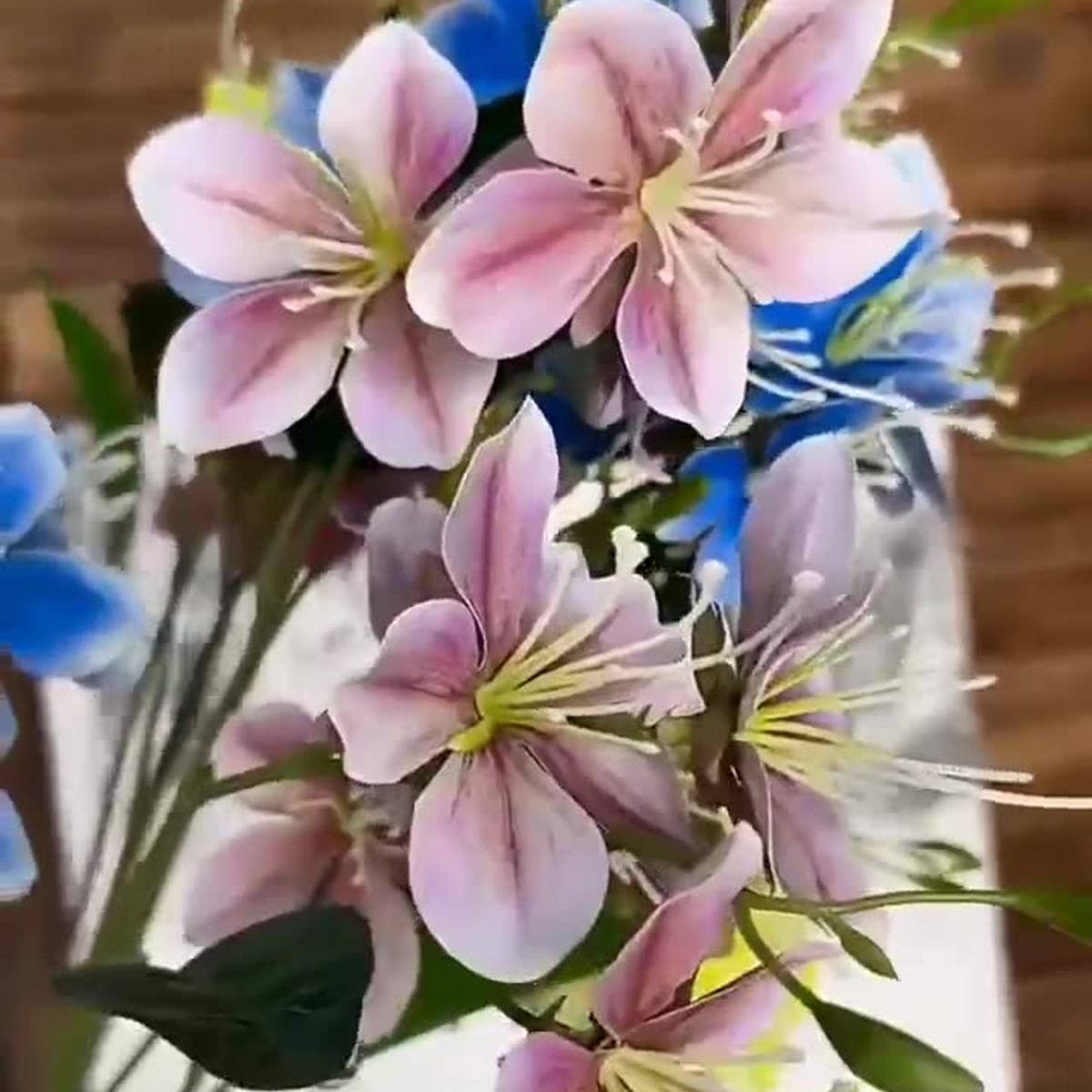 3D Film Jasmine Artificial Flower Table Decor_CWMM6465