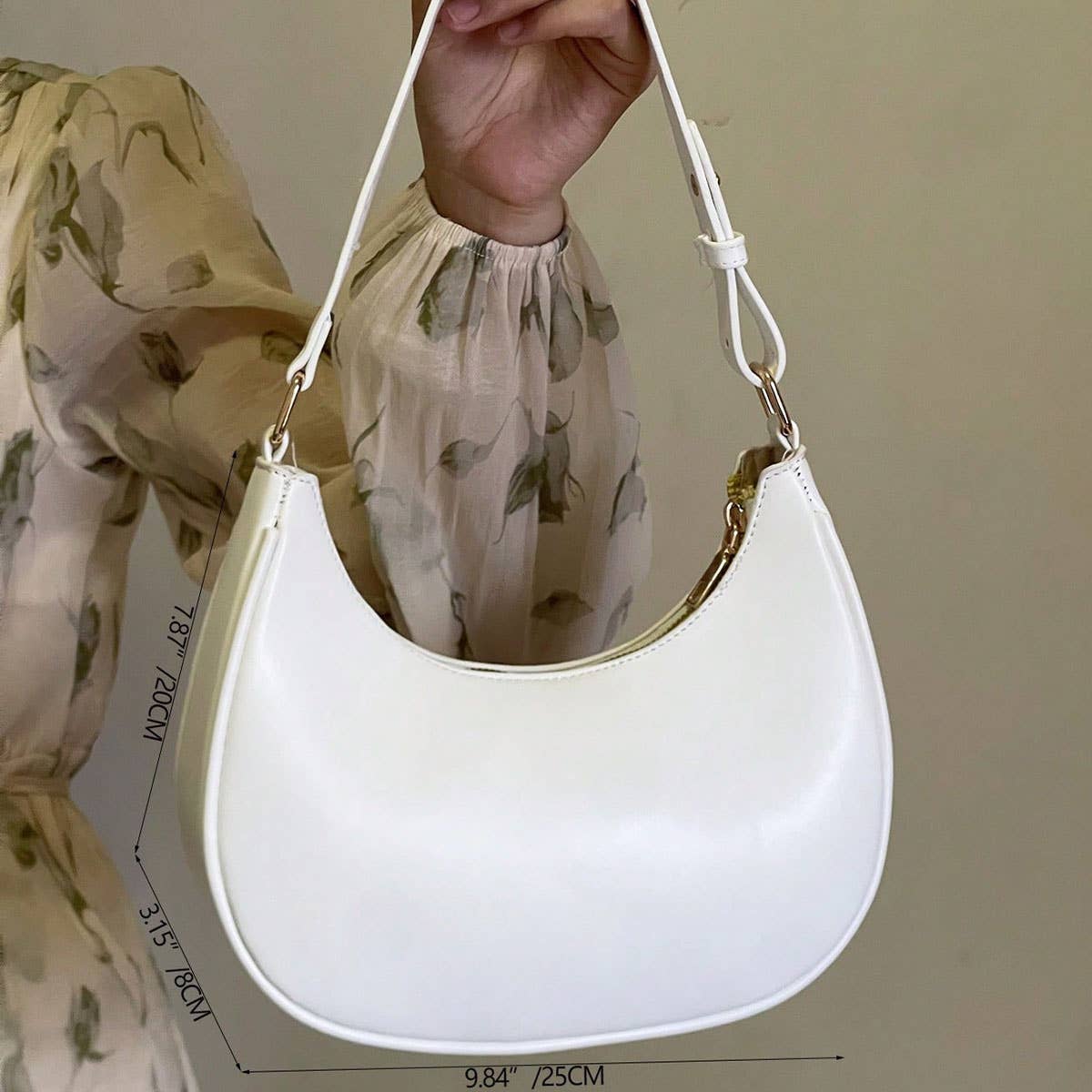 CWAB4835_SIMPLE CASUAL CRESCENT-SHAPED SHOULDER HANDBAG