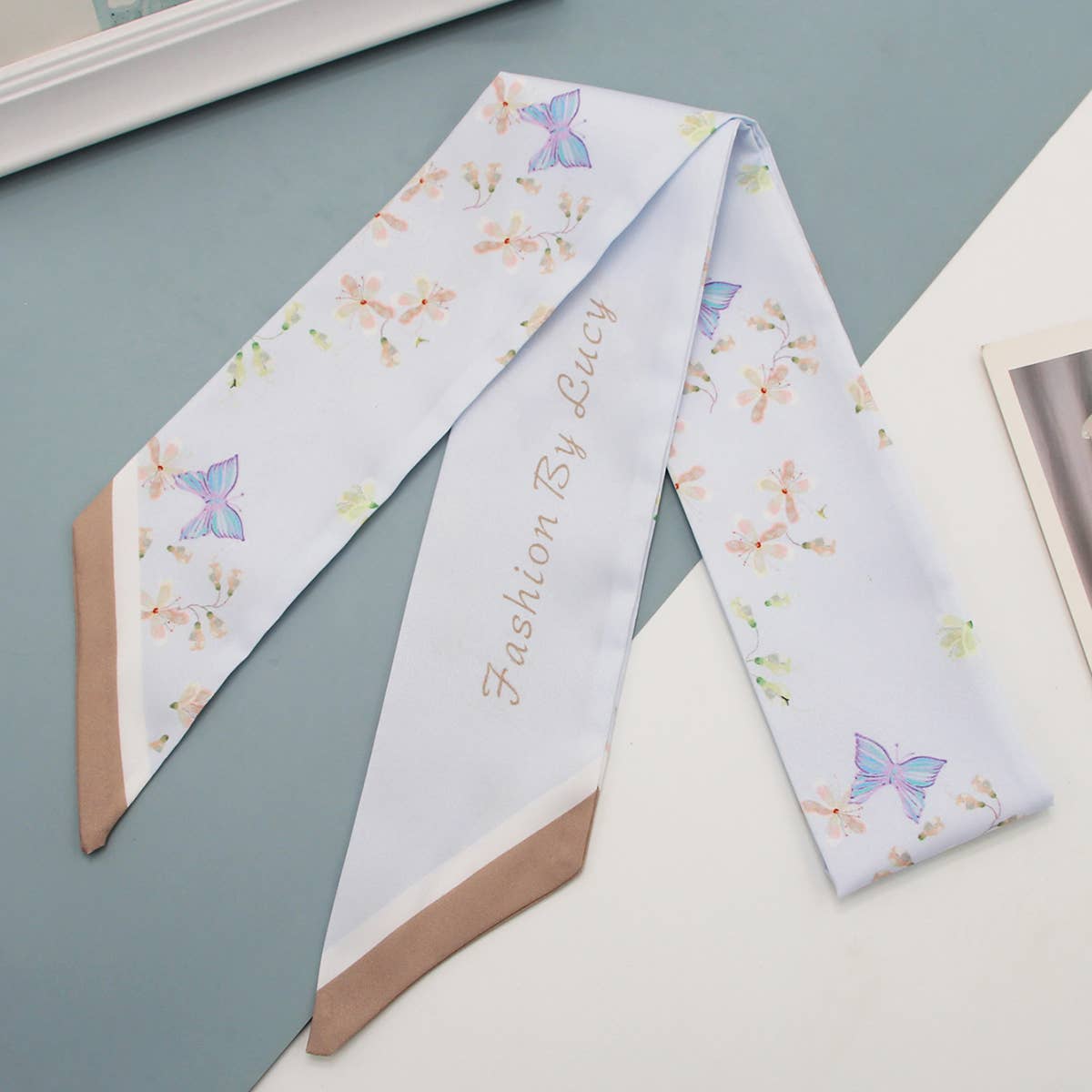 Long Boho Scarf - Hair Ribbon & Purse Strap