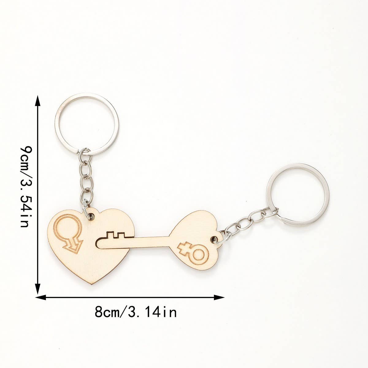 CREATIVE PENDANT WOODEN KEYCHAIN