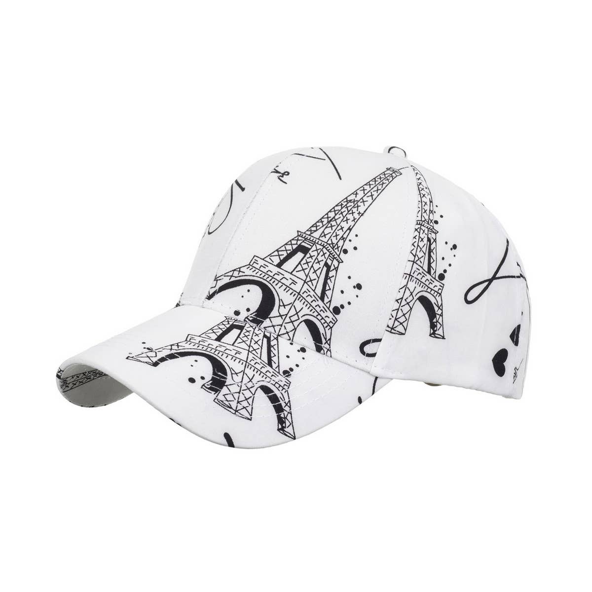 CASUAL LOVE TOWER PRINT BASEBALL CAP_CWAH1181