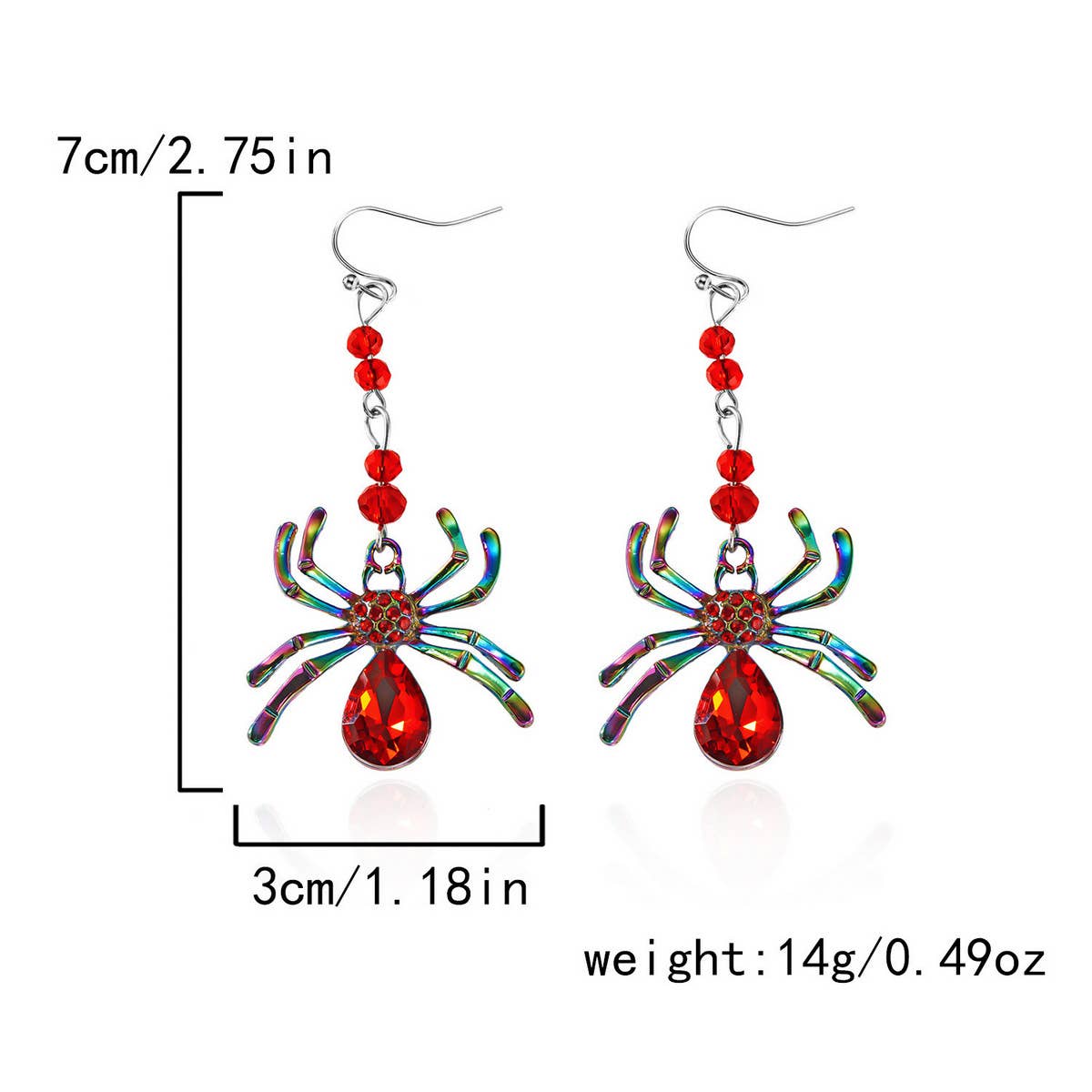 HALLOWEEN SPIDER CREATIVE EARRINGS