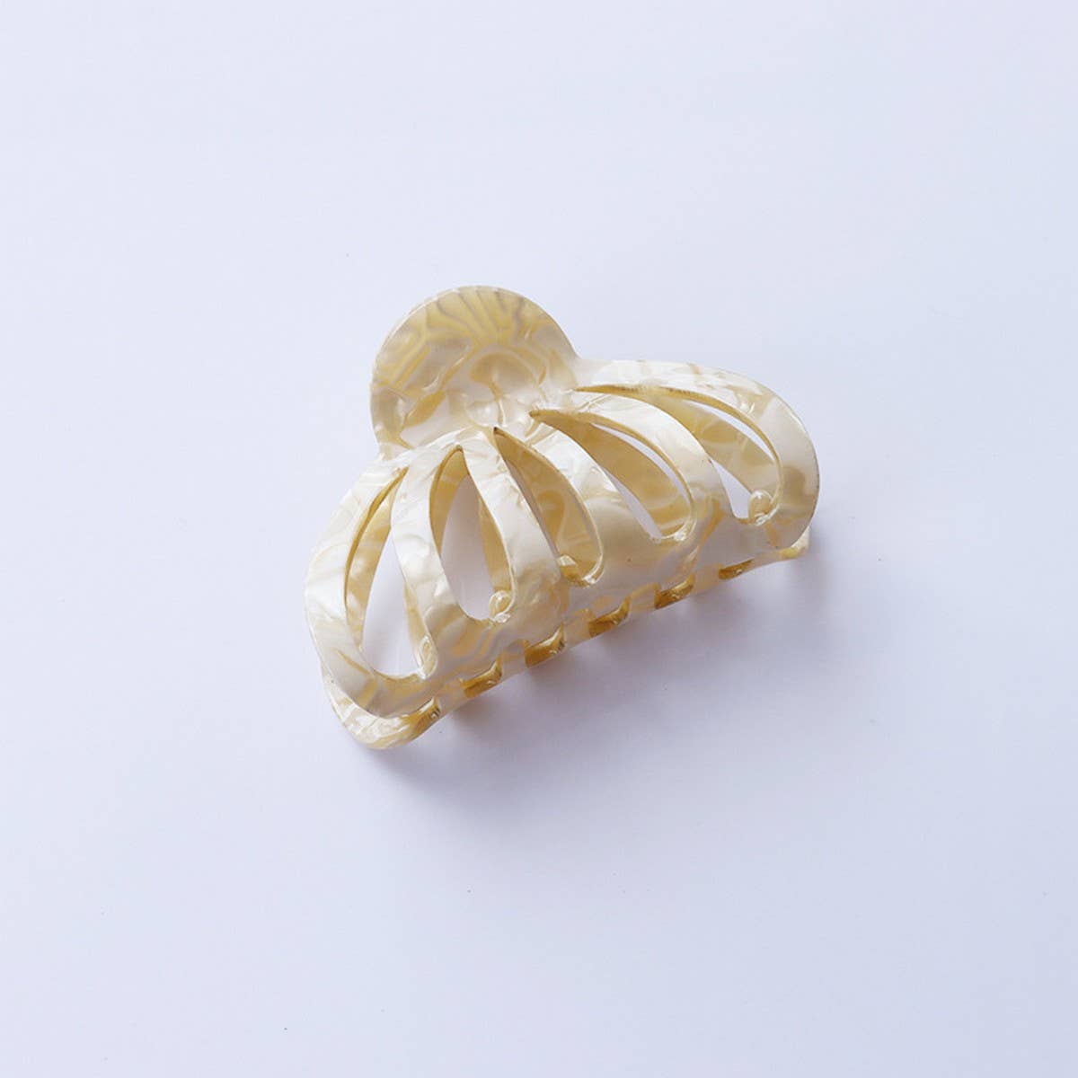 Pumpkin Hair Claw, 8.8cm Large Retro French Clip_CWAHA2610