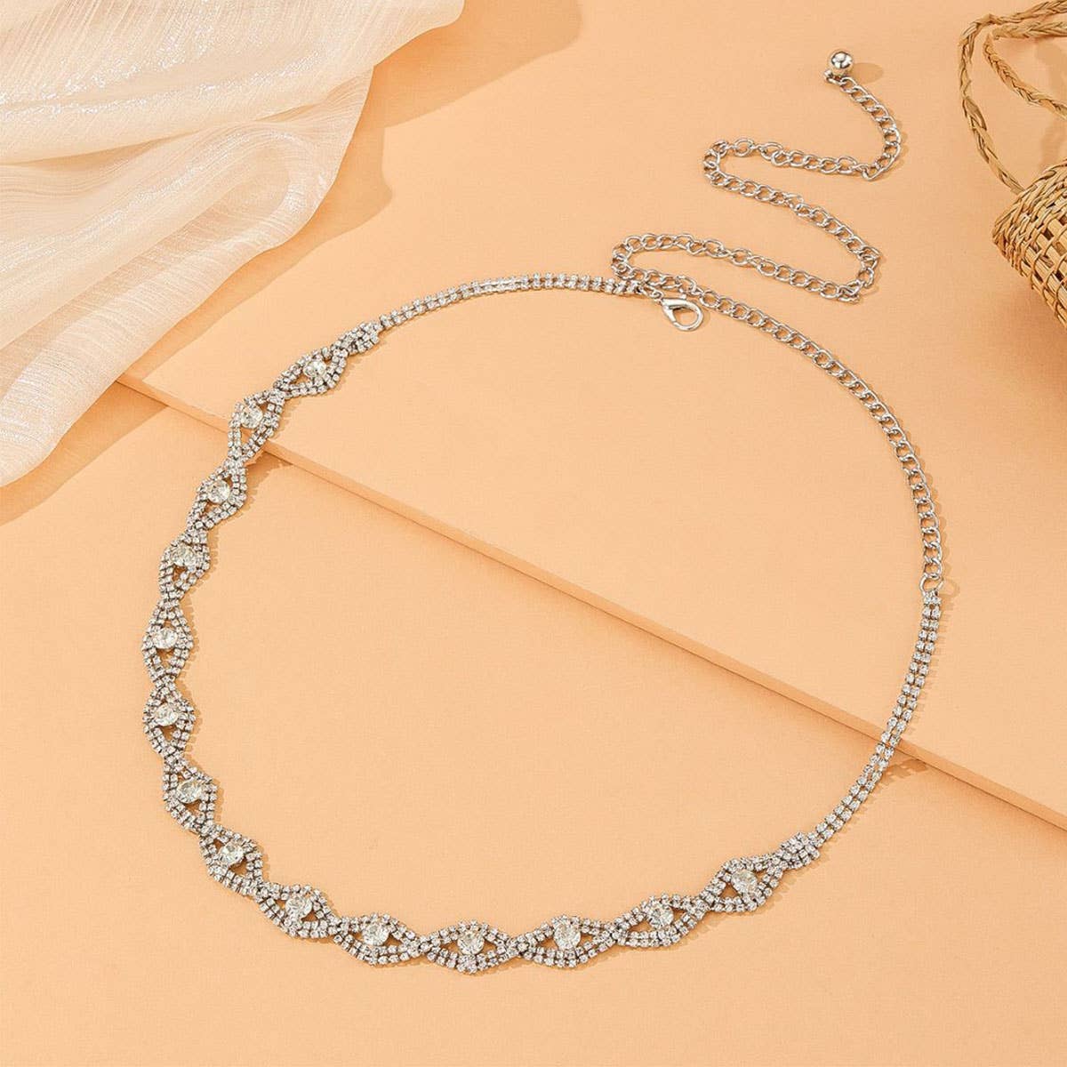 Rhinestone fashionable sexy waist chain