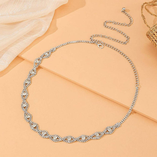 Rhinestone fashionable sexy waist chain