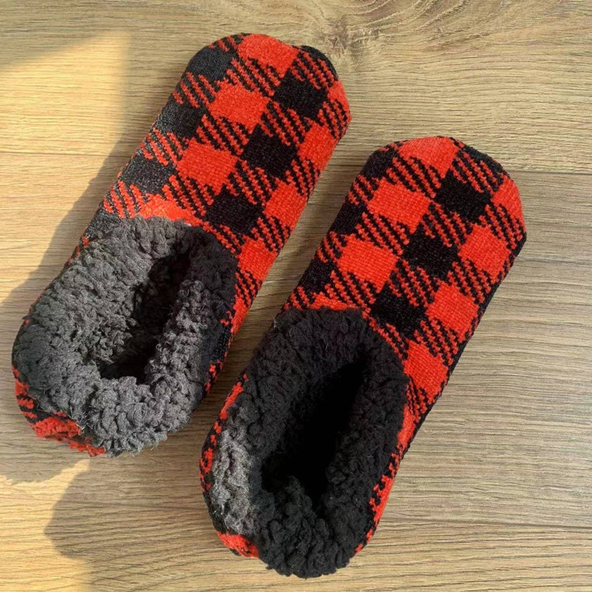 WINTER SNOWFLAKE SOFT-SOLED SOCKS SLIPPERS