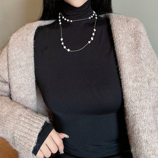 WOMEN'S HIGH-END SPLICING LONG PEARL NECKLACE