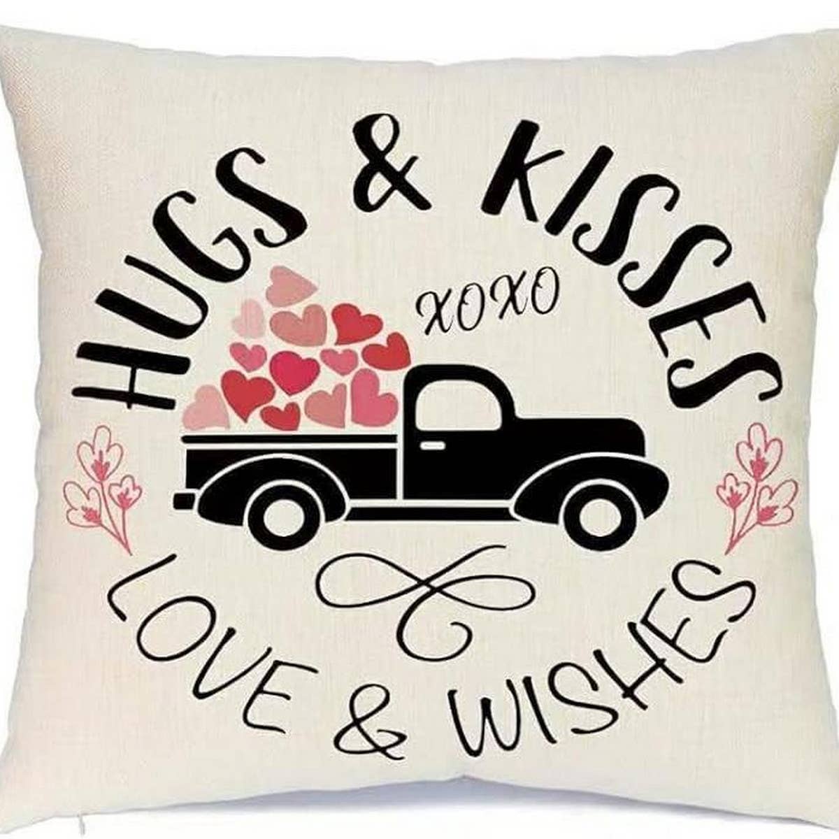 SIMPLE VALENTINE'S DAY LETTER PRINT PILLOWCASE_CWMM0778