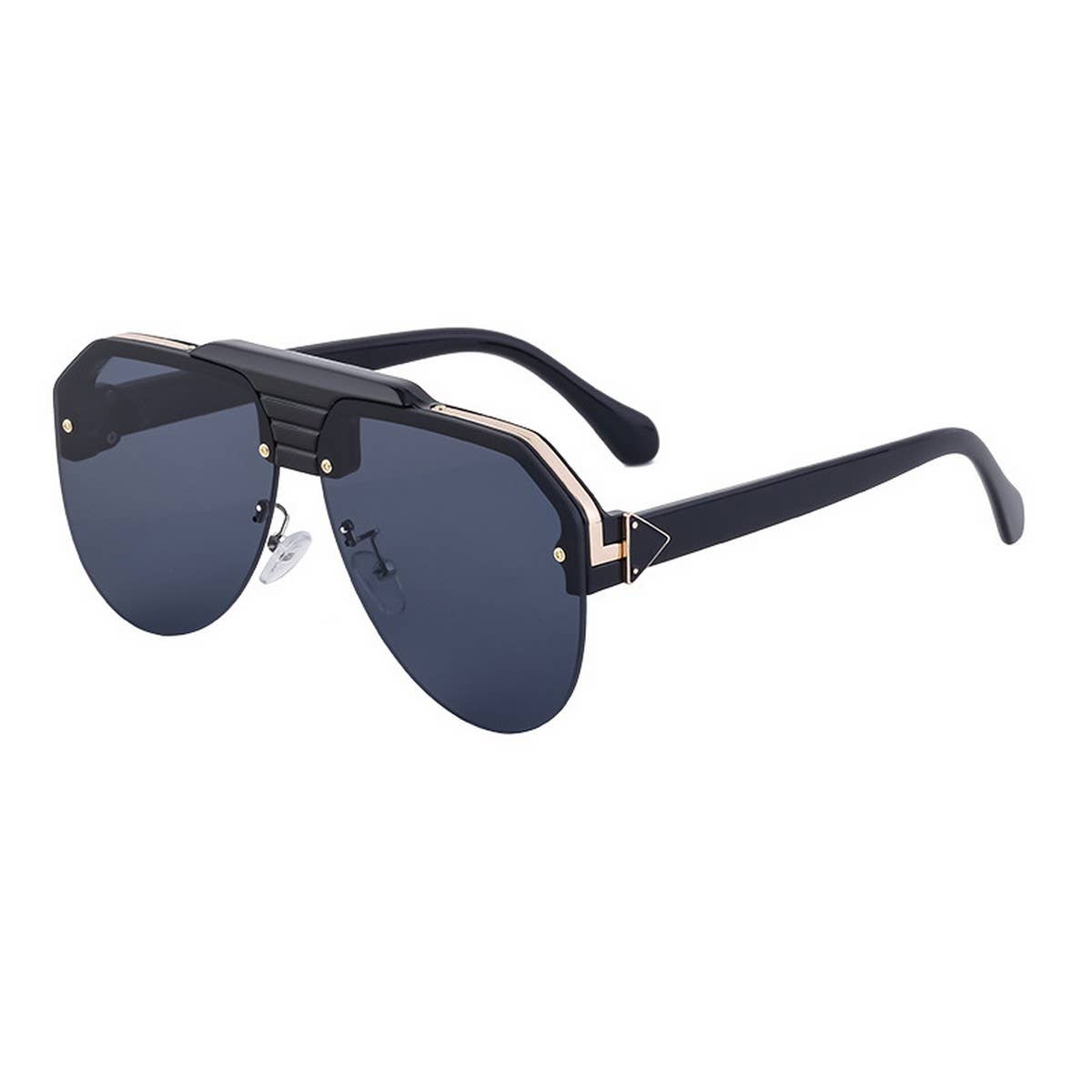 FASHION HALF-FRAME TOAD ANTI-ULTRAVIOLET SUNGLASSES_CWASG073