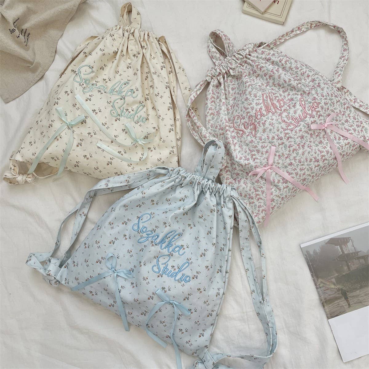 CWAB5801_VINTAGE TRAVEL LETTER EMBROIDERY BACKPACK