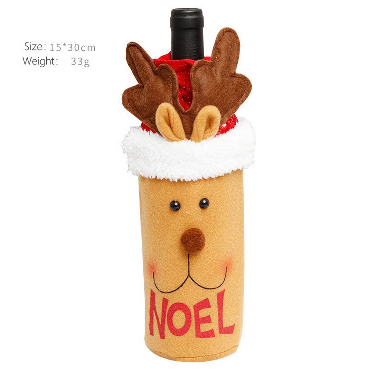 Santa Claus Wine Bottle Cover for Christmas_CWAJE05401