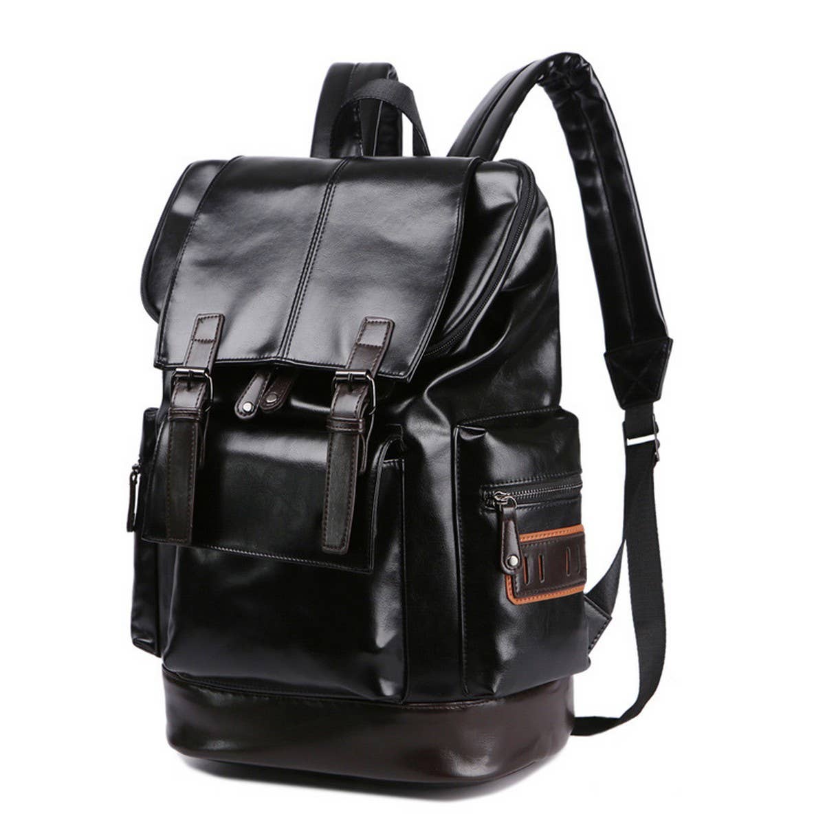 Men¡¯s PU Leather Large Backpack, Stylish & Casual_CWAB5181