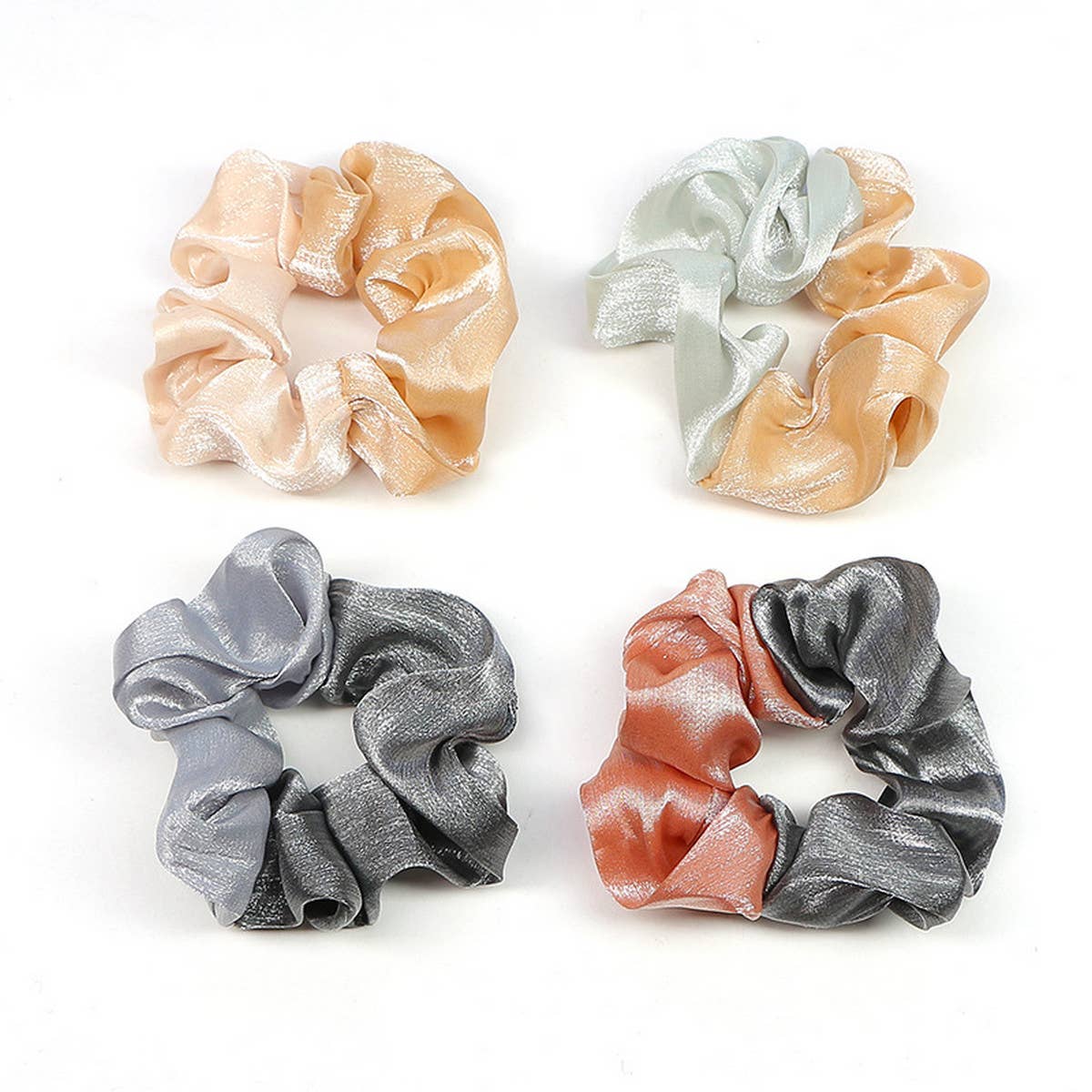 NEW CONTRASTING COLOR SPLICED SILVER HAIR ROPE_CWAHA1020