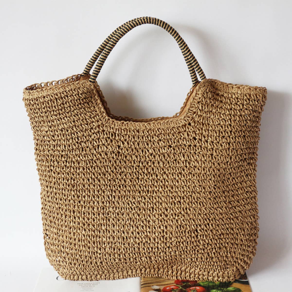 WOMEN FASHION HOLLOW WOVEN HANDBAG_CWAB0810
