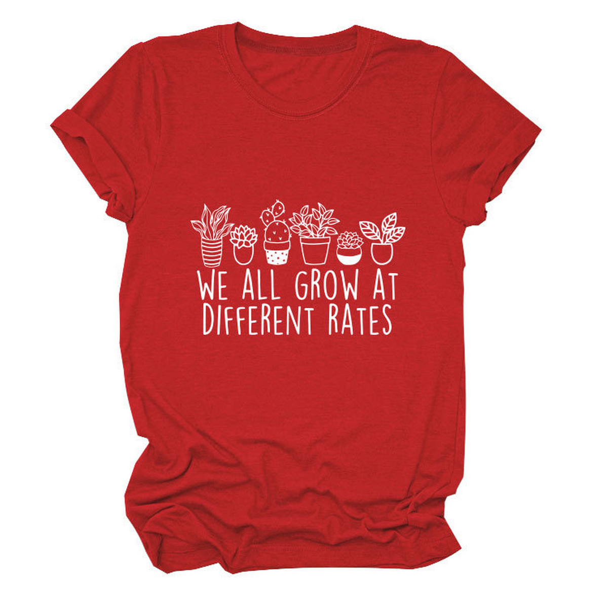 Printed Crew Neck Tee, We All Grow Graphic_CWTTS1493