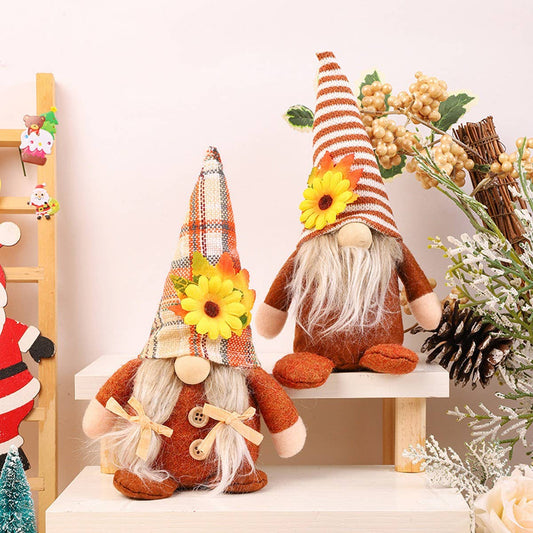 THANKSGIVING DECORATIONS FACELESS DOLL ORNAMENTS