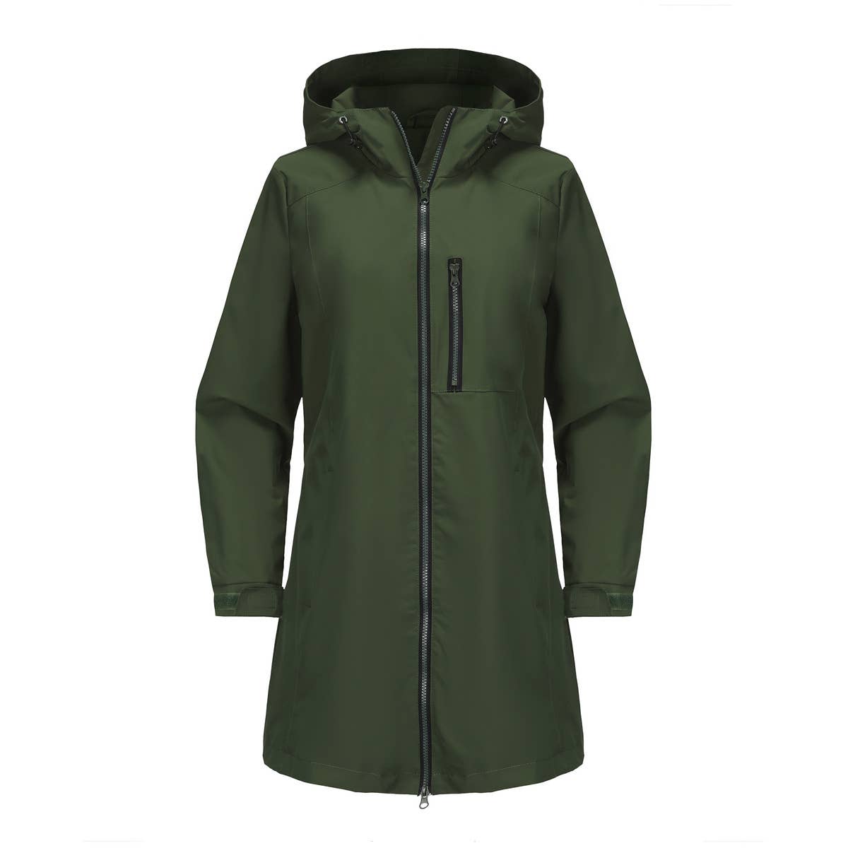 HOODED LONG-SLEEVED SPORTS TRENCH COAT