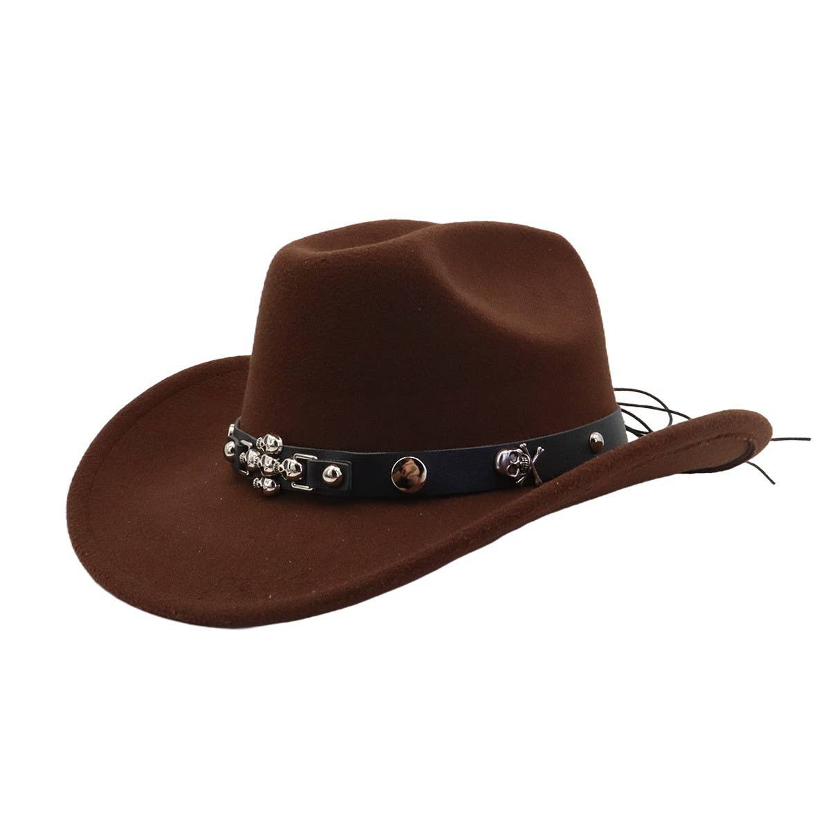 Western Ethnic Wool Cowboy Fedora Hat for Couples_CWAH04385
