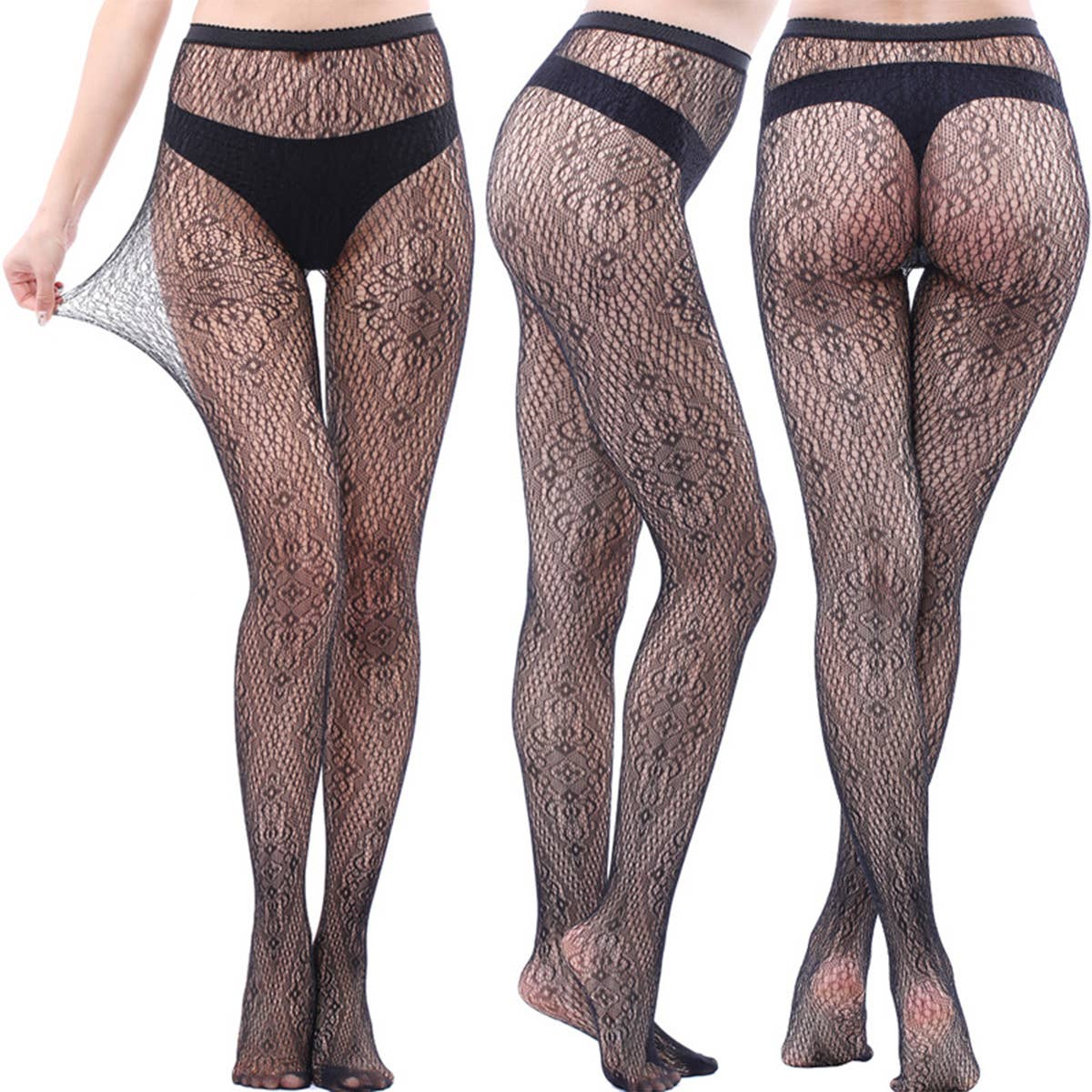 SKULL PRINT HOSIERY SHEER PANTYHOSE STOCKINGS_CWMS0229